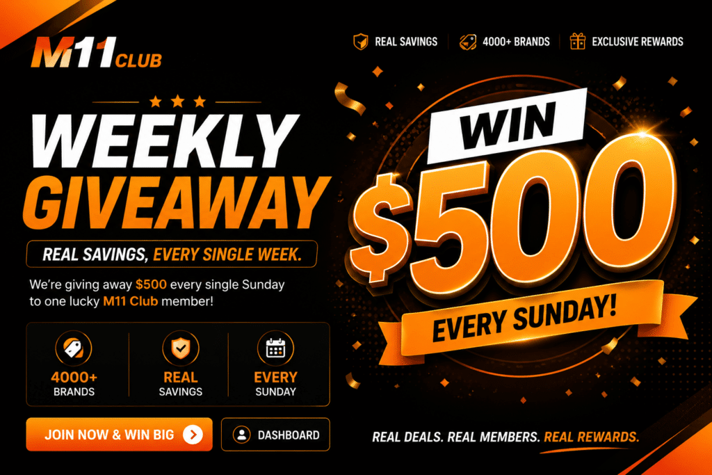 Every Sunday $500 Giveaway